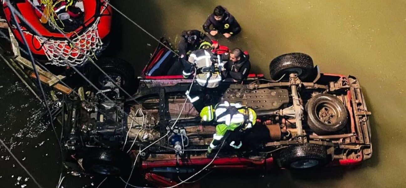camioneta cae al río Malleco y su conductor no logra sobrevivir