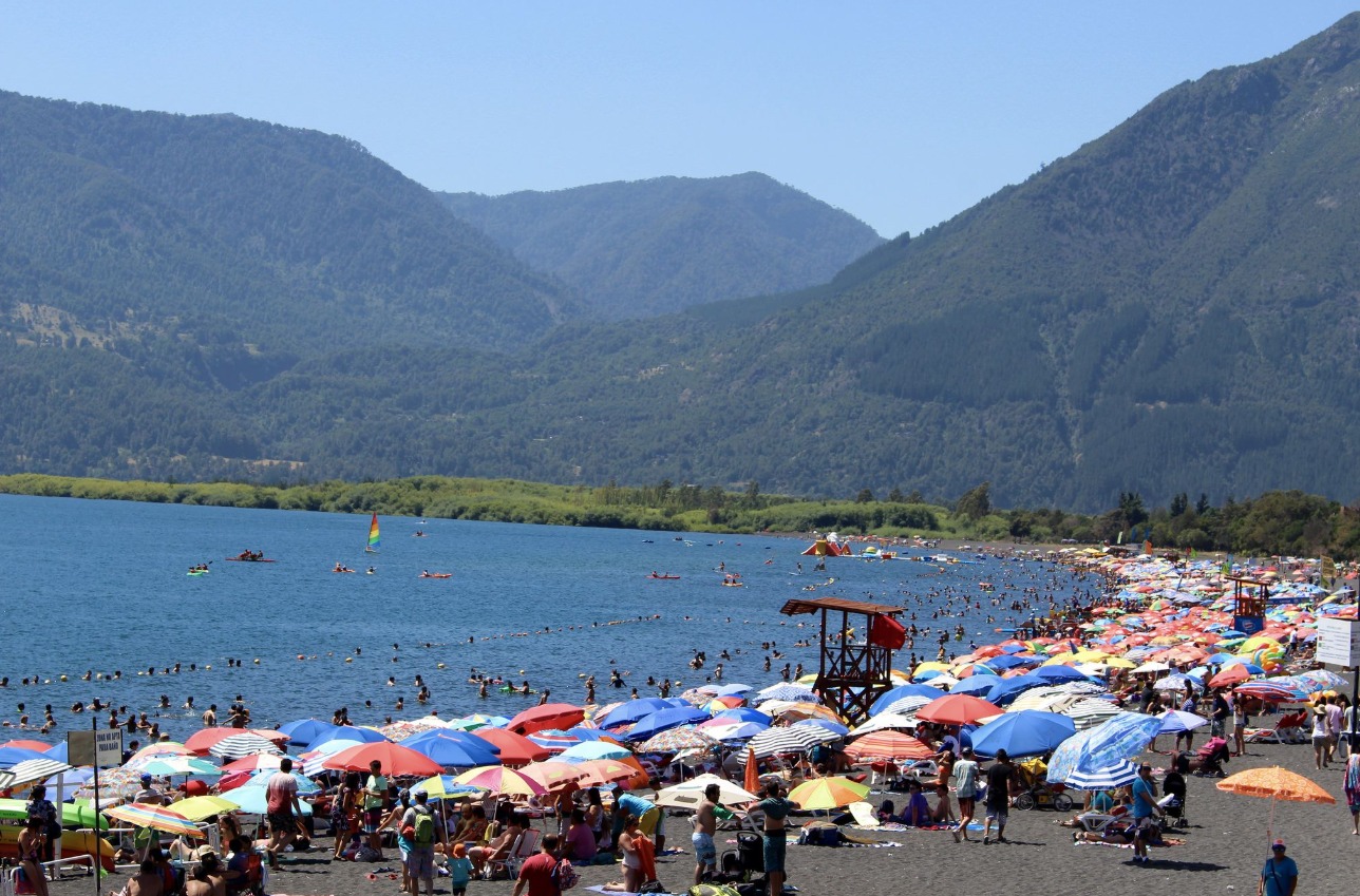 Playa Grande de Pucón, región de La Araucanía.